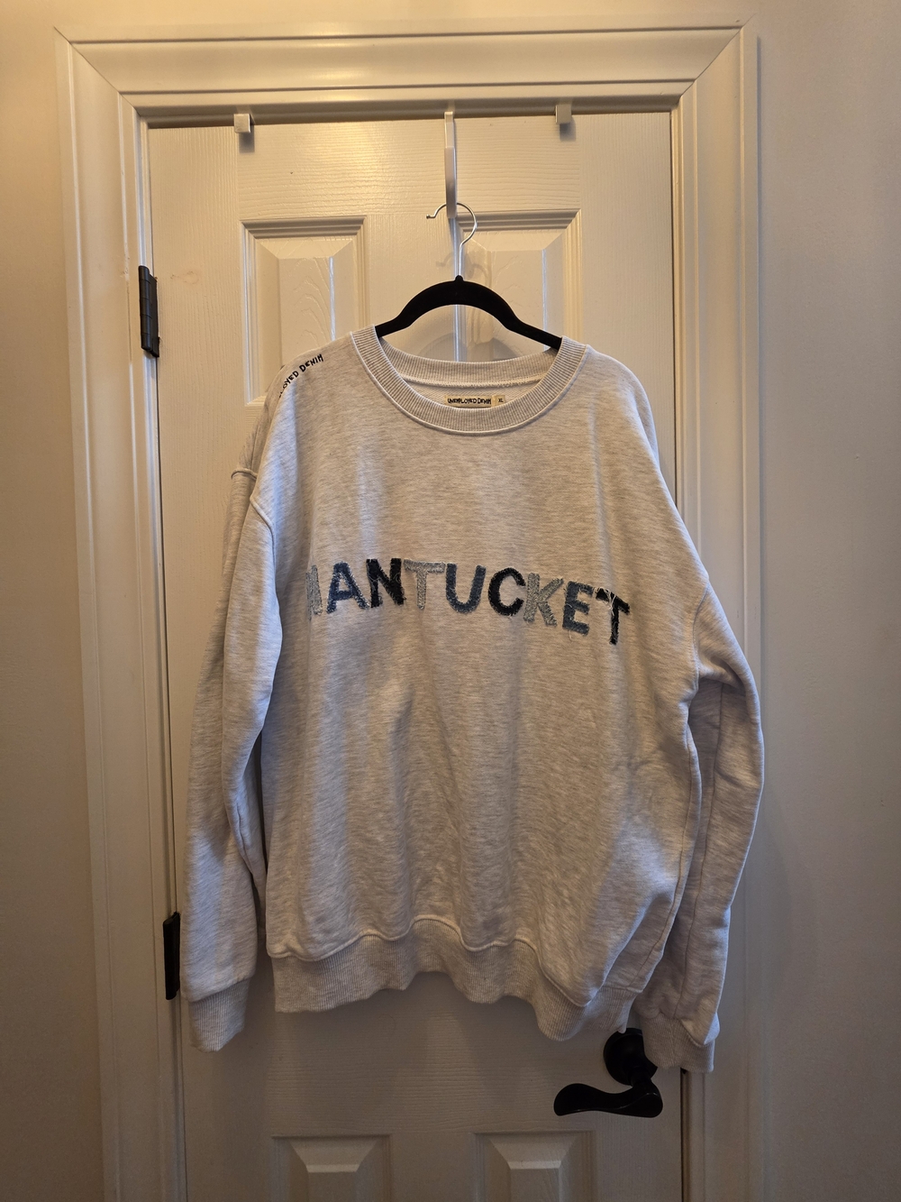 Unemployed Denim Nantucket Crewneck Sweatshirt Gray XL